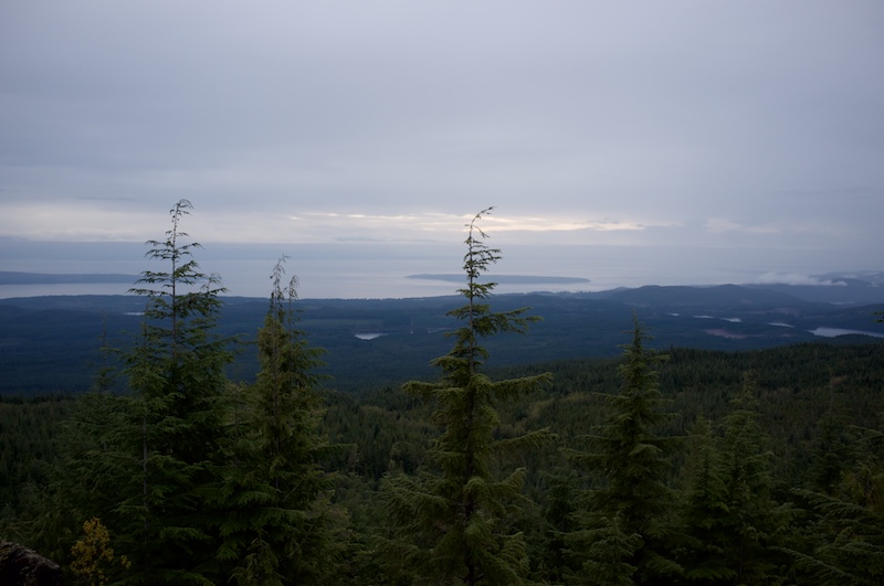 view across to Powell Lake