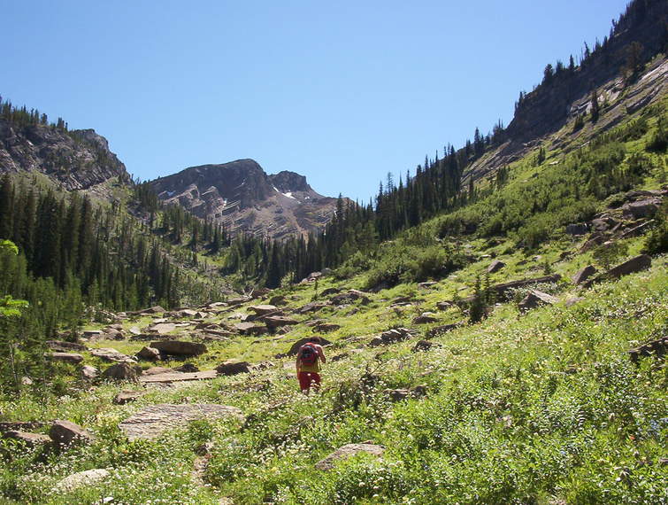 Ian leads the way towards the ever-elusive Sparkle Lake